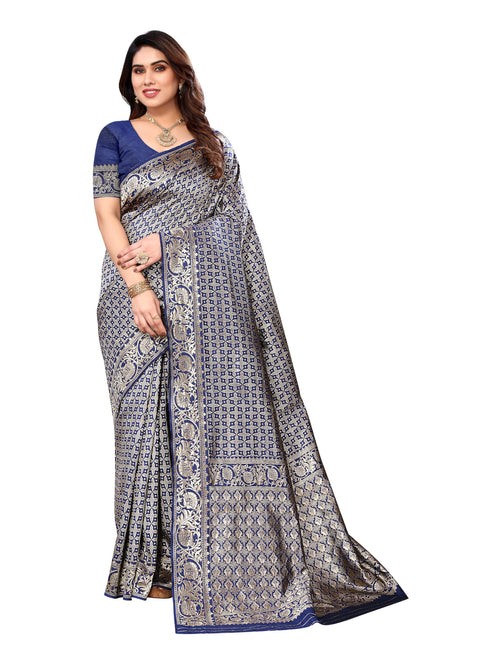 Vasthrlay Kanjivaram Unstitched Saree