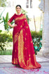 Vasthrlay Banarasi Maroon Ethnic Wear