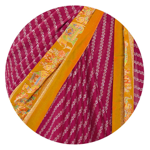 Vasthrlay Fashion Chiffon Printed Lightweight Ethnic Wear