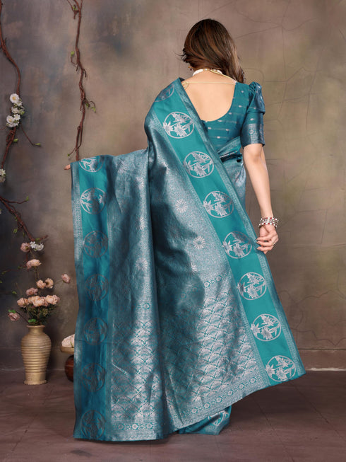 Vasthrlay Silk Unstitched Saree