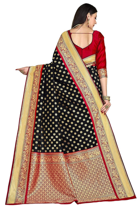 Vasthrlay Banarasi Bridal Black Ethnic Wear