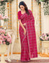 Vasthrlay Vichitra Bandhani Unstitched Pink Saree