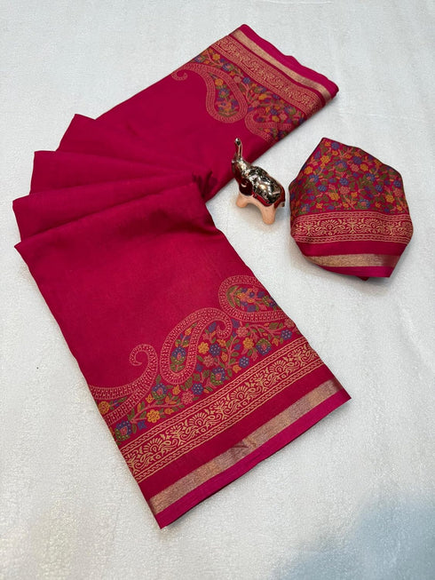 Vasthrlay Kalamkari Printed Saree