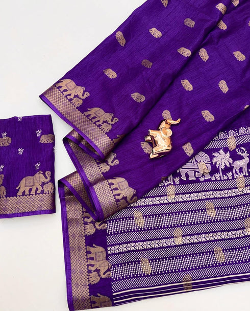 Vasthrlay Kalamkari Tussar Saree