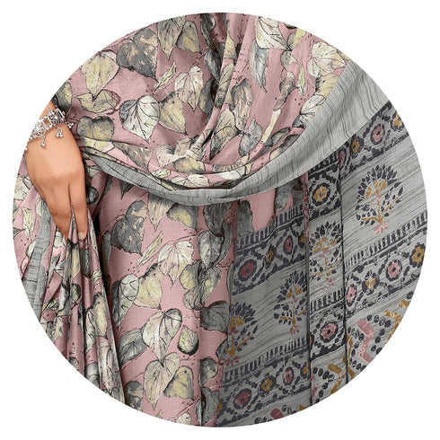 Vasthrlay Fashion Georgette Kalmkari Mehandi Ethnic Wear