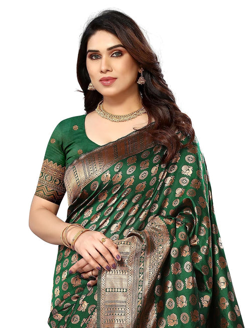 VasthrlayKanjivaram Banarasi Paithani Unstitched Ethnic Wear
