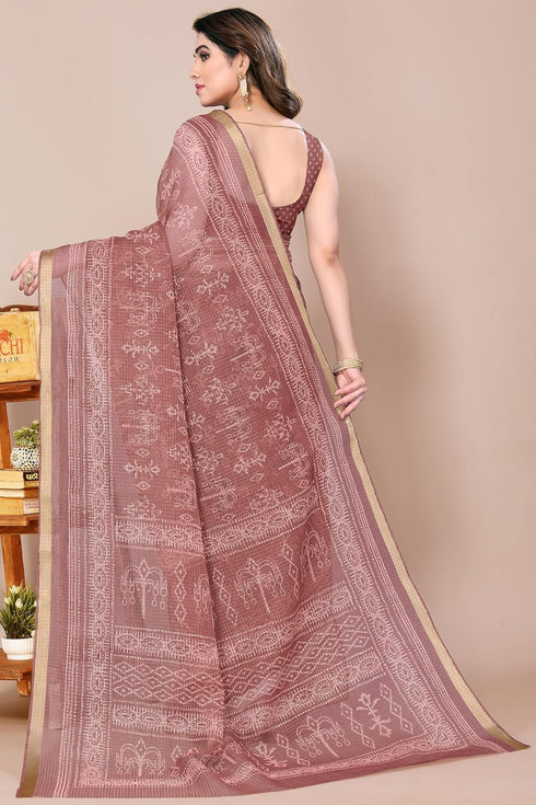 Vasthrlay Fashion Polyester Printed Black Ethnic Wear