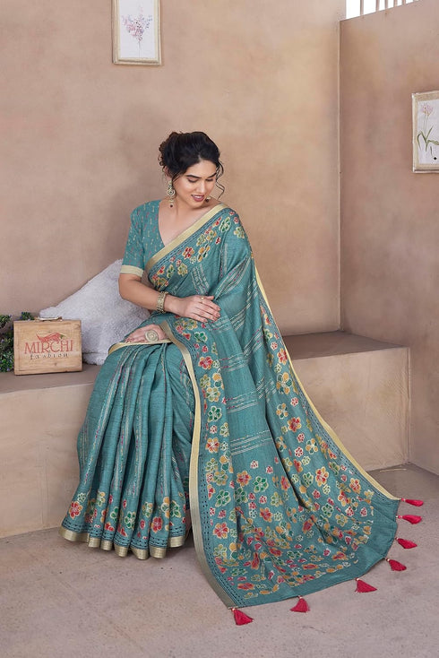 Vasthrlay Fashion Polyester Printed Ethnic Wear