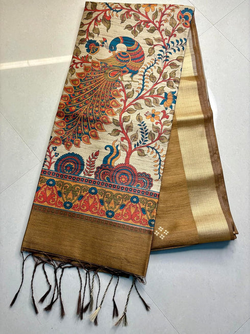 Vasthrlay Tussar Soft Saree