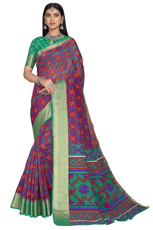 Vasthrlay Blouse Green Ethnic Wear