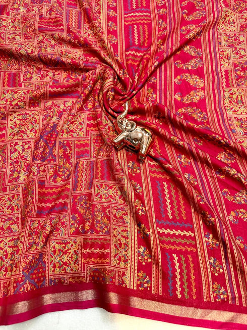 Vasthrlay Silk Saree Kalamkari