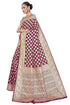 Vasthrlay Banarasi Bridal Maroon Ethnic Wear