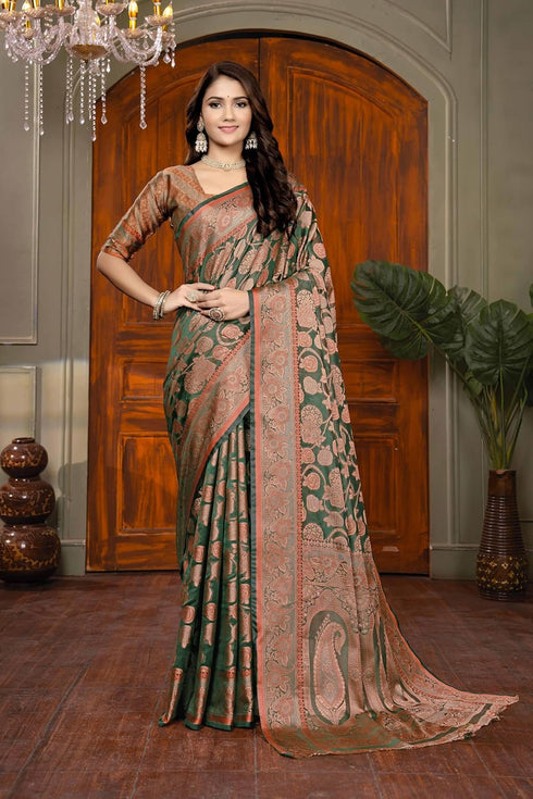 Vsathrlay Kanjivaram Banarasi Festival Wedding Ethnic Wear