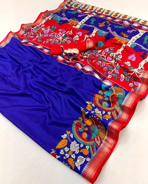 Vasthrlay Kalamkari Saree Print