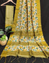 Vasthrlay Tussar Printed Contrast