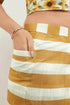 Vasthrlay Yellow Multi Print Design Linen Ready To Wear Saree