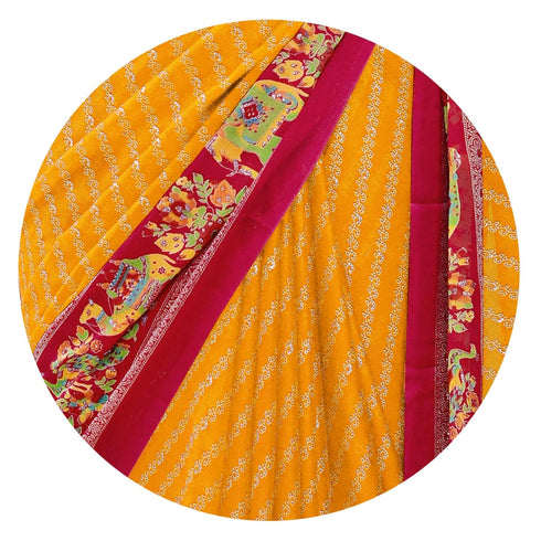 Vasthrlay Fashion Chiffon Printed Lightweight Ethnic Wear