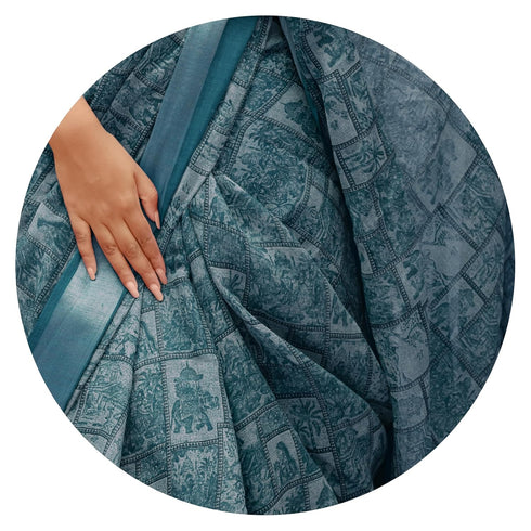 Vasthrlay Fashion Kalamkari Printed Ethnic Wear