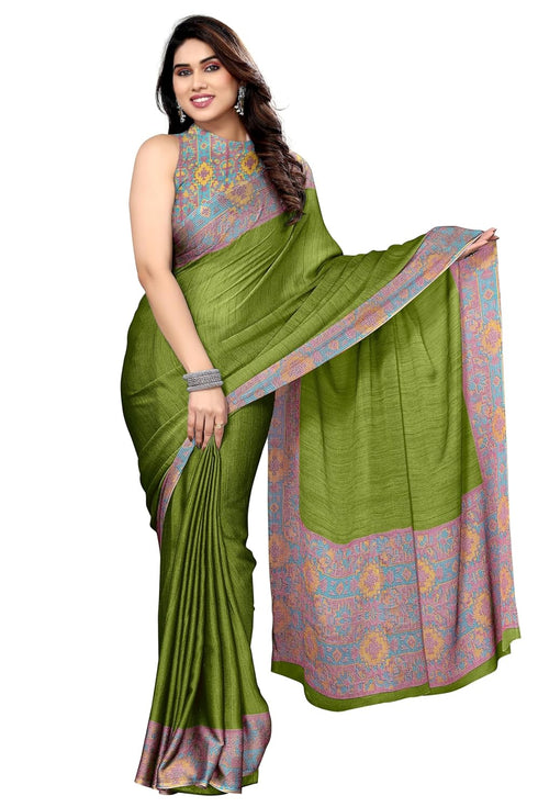 Vasthrlay Fashion Chiffon Dusty Turquoise Ethnic Wear