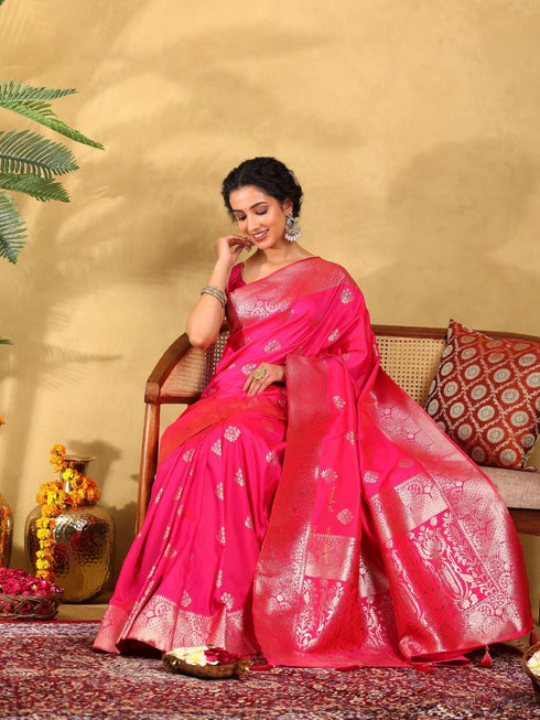 Vasthrlay Banarasi Unstitched Saree