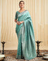 Vasthrlay Womens Banarasi Jacquard Sky Blue Saree