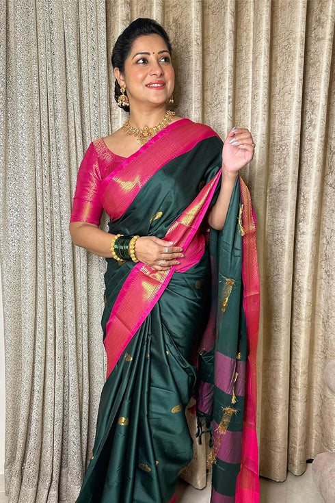 Vasthrlay Kanjivaram Lichi Blouse Ethnic Wear