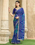 Vasthrlay Chiffon Bandhani Unstitched Green Saree