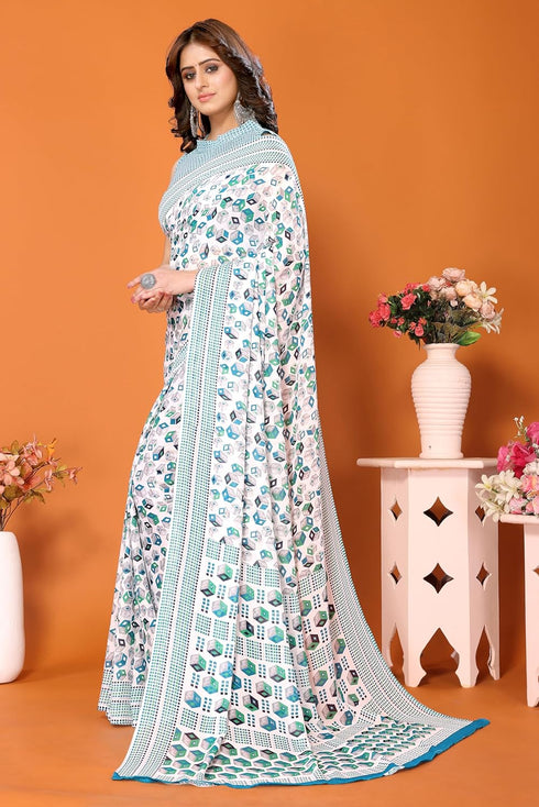 Vasthrlay Trendy Georgette Material Ethnic Wear