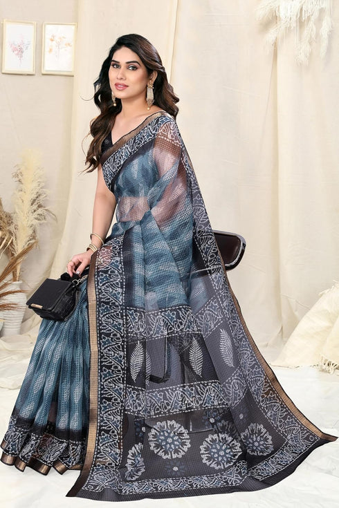 Vasthrlay Fashion Polyester Geometric Dusty Ethnic Wear