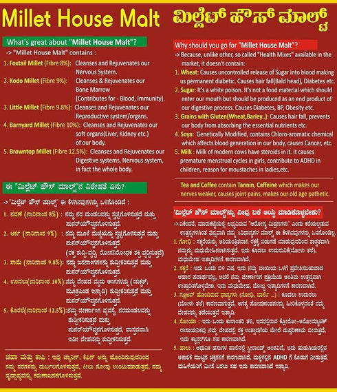 Millet House Sprouted Siridhanya Millets Malt