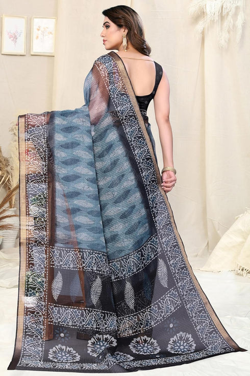 Vasthrlay Fashion Polyester Geometric Dusty Ethnic Wear