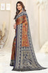 Vasthrlay Fashion Georgette Kalmkari Mehandi Ethnic Wear