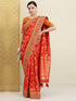 Vasthrlay Embroidery Unstitch Orange Ethnic Wear