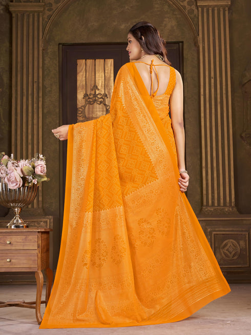 Vasthrlay Georgette Unstitched Saree