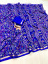 Vasthrlay Printed Beautiful Royalblue