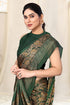 Vasthrlay Fashion Georgette Kalmkari Mehandi Ethnic Wear