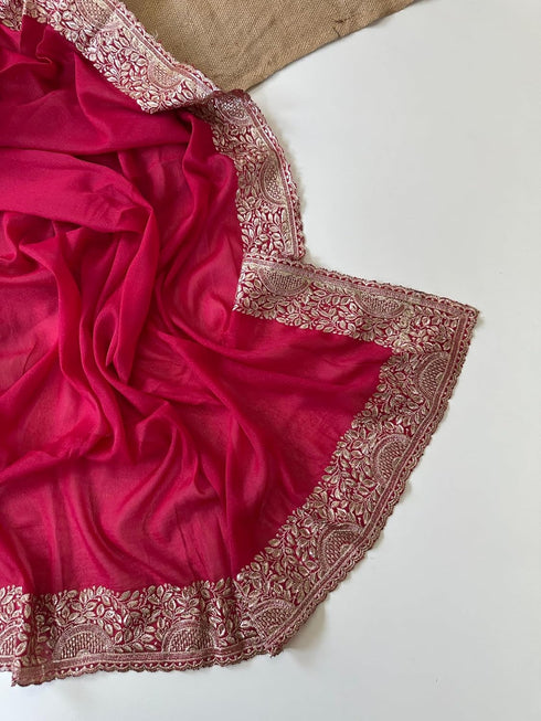 Vasthrlay Embroidery Georgette Unstitched