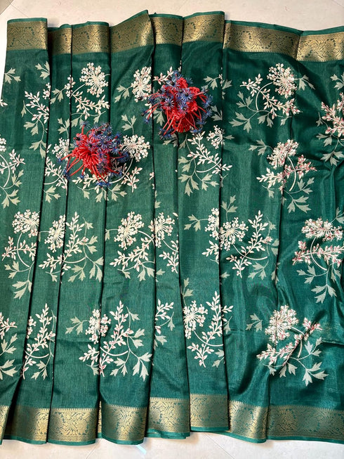 Vasthrlay Kashmiri Print Saree