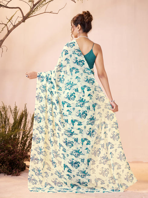 Vasthrlay Georgette Printed Saree