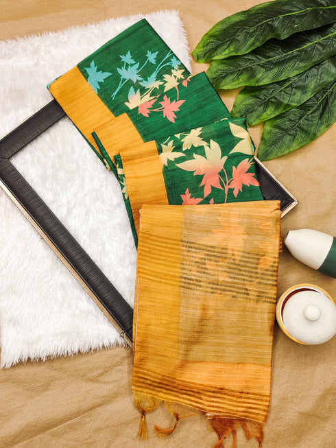 Vasthrlay Saree Extraordinary Kalamkari Floral Print