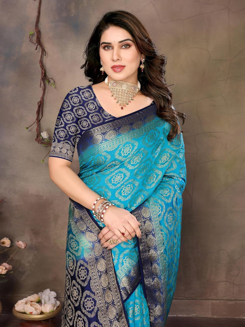 VasthrlayBanarasi Unstitched Chakori Chiku Free Ethnic Wear