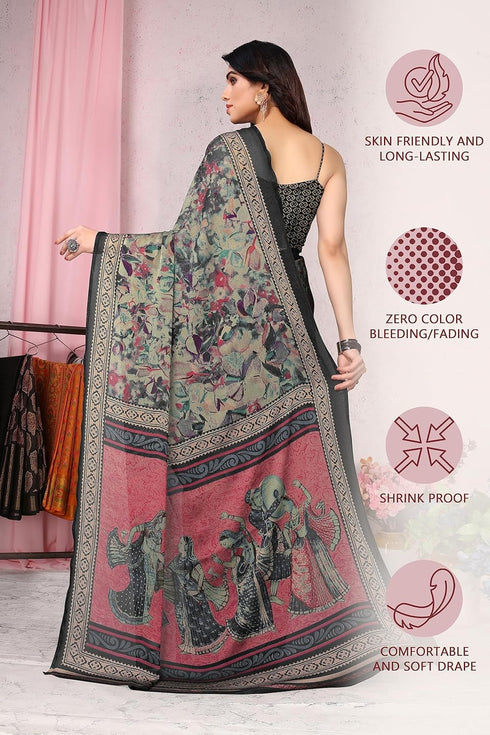 Vasthrlay Fashion Chiffon Printed Ethnic Wear