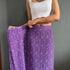 Vasthrlay Purple Georgette Printed Unstitched Saree