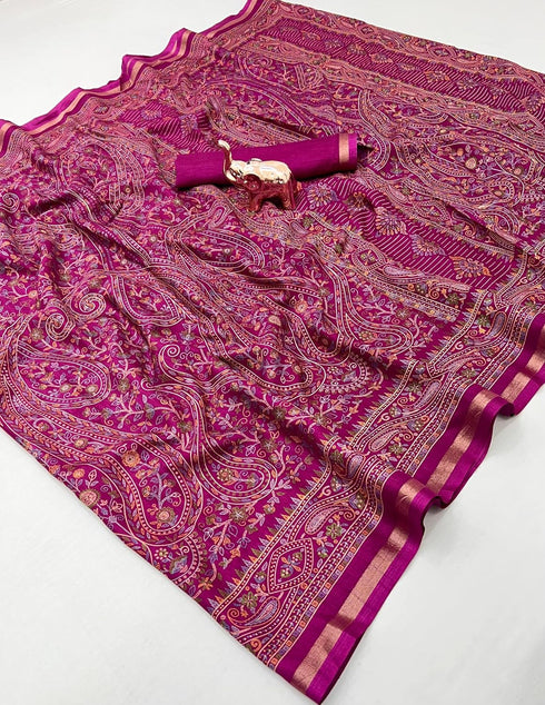 Vasthrlay Tussar Saree Floral