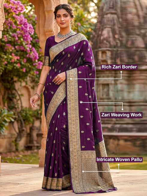 Vasthrlay Jaquard Traditional Unstitch Pink Ethnic Wear
