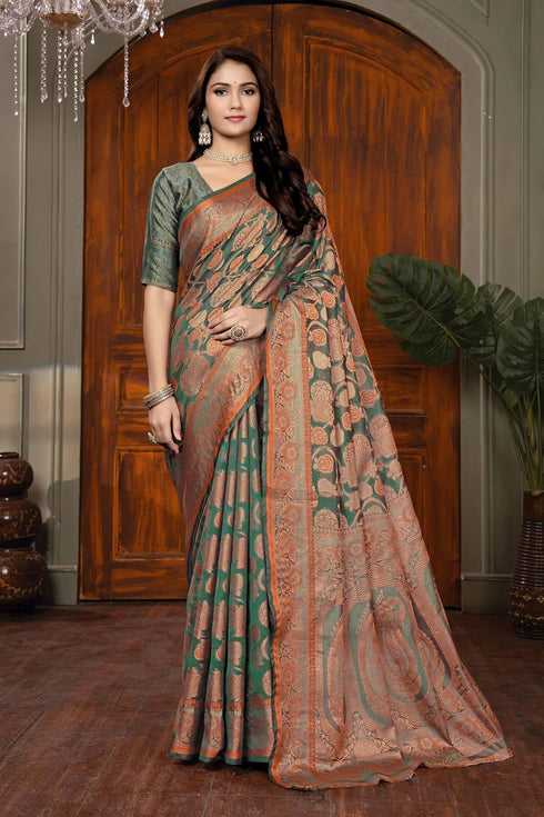 Vsathrlay Kanjivaram Banarasi Festival Wedding Ethnic Wear