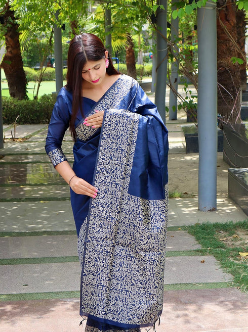Vasthrlay Tussar Handloom Saree