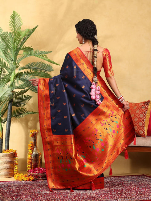 Vasthrlay Banarasi Unstitched Saree
