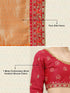 Vasthrlay Embroidery Unstitch Orange Ethnic Wear