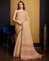 Vasthrlay Women's Cotton Unstitched Blouse Saree